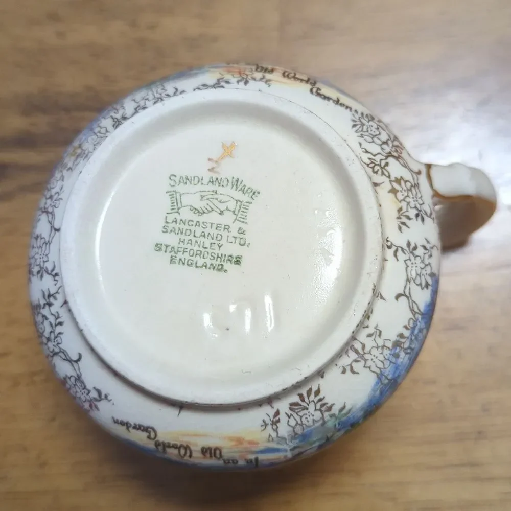Lancaster & Sandland Vintage Multicolor English Ware England Creamer Pitcher